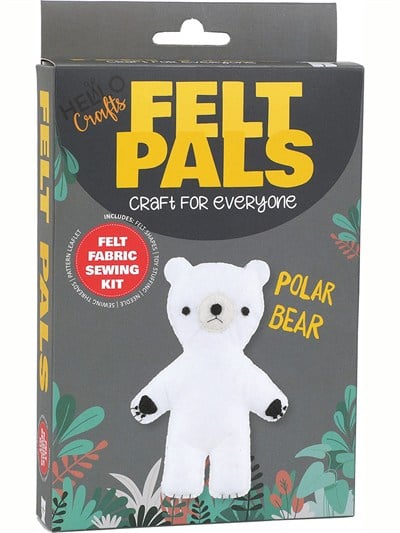 Hello Felt Pals Keçe Dikiş Kiti - Kutup Ayısı