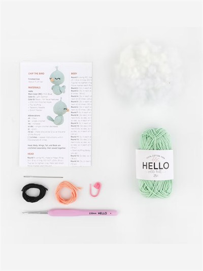 Hello Mini Amigurumi Kiti - MAK09 - Kuş Daisy