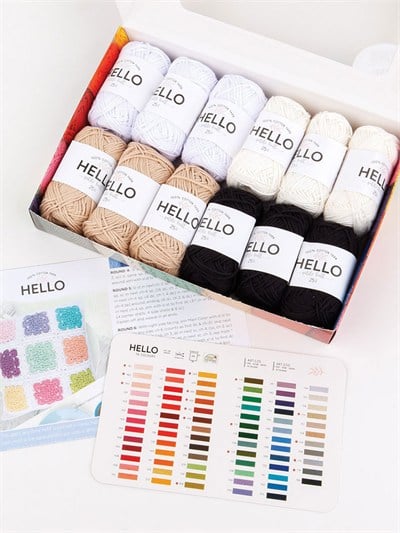 Hello Pamuk İplik Seti 12 x 25 gr Essential – Punch ve Amigurumi İpi - H12