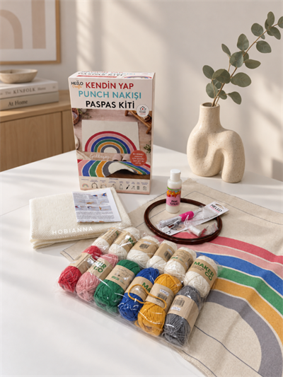 Hello Punch Embroidery Paspas Kit - Rainbow