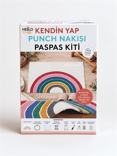 Hello Punch Embroidery Paspas Kit - Rainbow