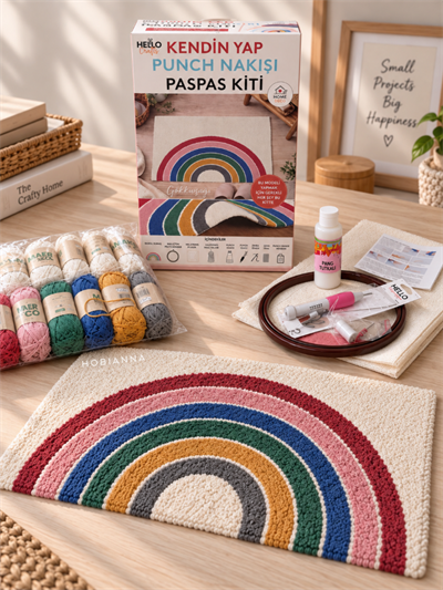 Hello Punch Embroidery Paspas Kit - Rainbow