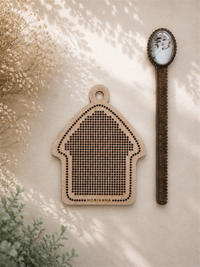 Hobianna Wooden Aida - AE-003 - House