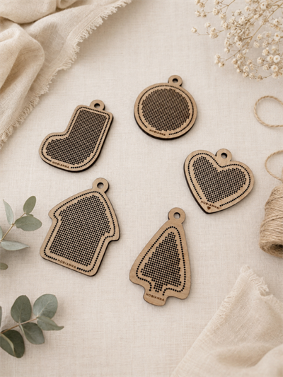 Hobianna Wooden Aida - Christmas Set 5 pcs