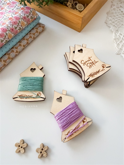 Hobianna Ahşap Makara - Ev Sweet Stitch