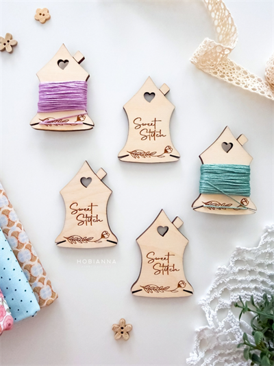 Hobianna Ahşap Makara - Ev Sweet Stitch