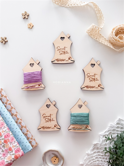 Hobianna Ahşap Makara - Ev Sweet Stitch