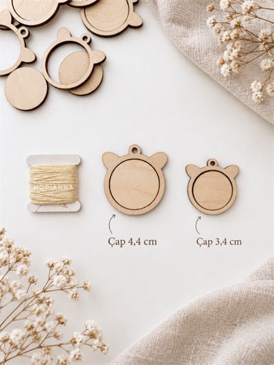 Hobianna Wooden Miniature Hoop - Bear Medium