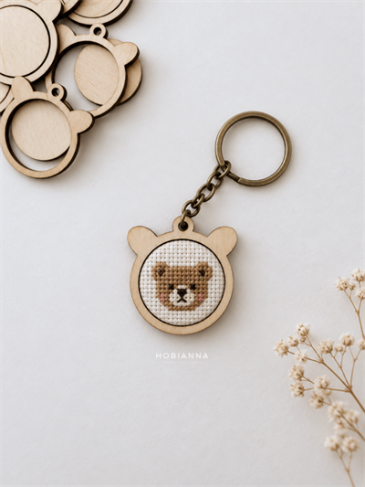 Hobianna Wooden Miniature Hoop - Bear Medium