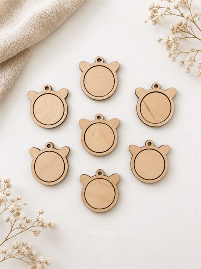 Hobianna Wooden Miniature Hoop - Bear Medium