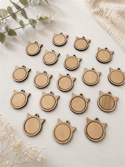 Hobianna Wooden Miniature Hoop - Cat Small