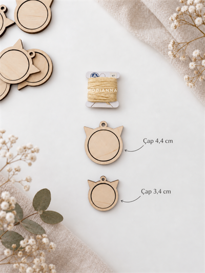 Hobianna Wooden Miniature Hoop - Cat Medium