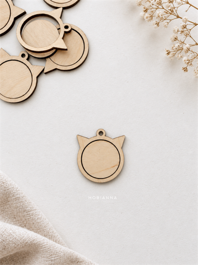 Hobianna Wooden Miniature Hoop - Cat Medium