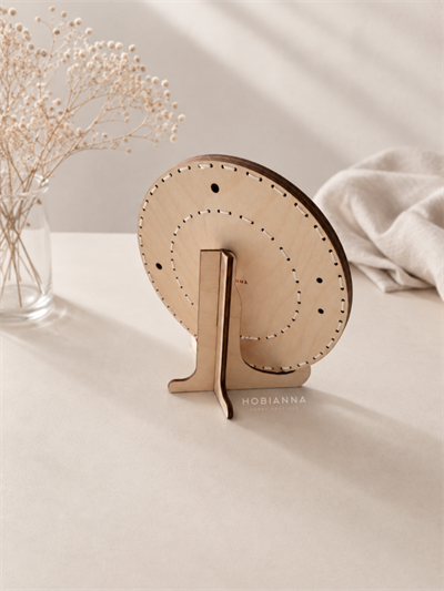 Hobianna Dekoratif Wooden Frame - Round Floral