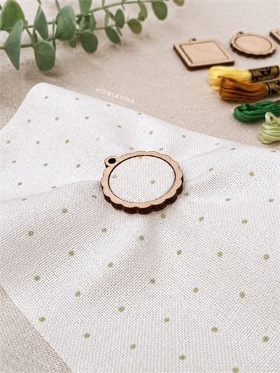 Hobianna Miniature Hoop Set - 6 pcs Small Size Floral + Square