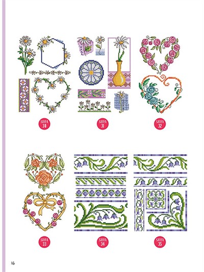 Cross Stitch Flower Garden Book