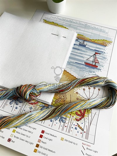 Cross Stitch Kit - Sahilde Tekneler