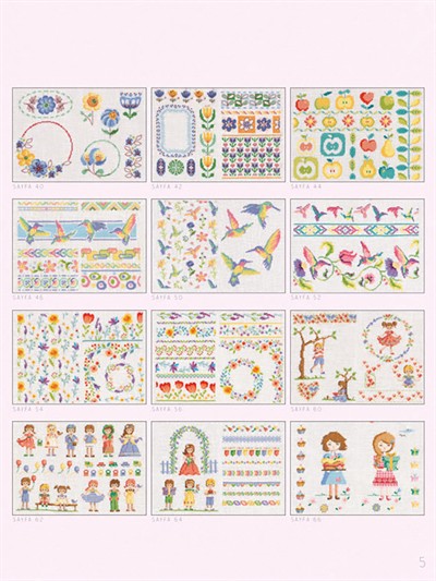 Cross Stitch Modern Motif and Borders Book
