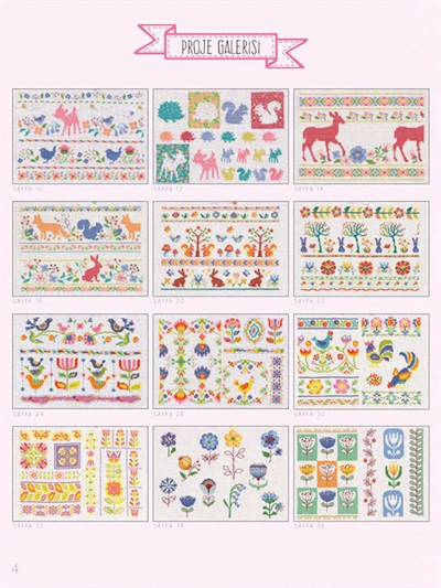 Cross Stitch Modern Motif and Borders Book