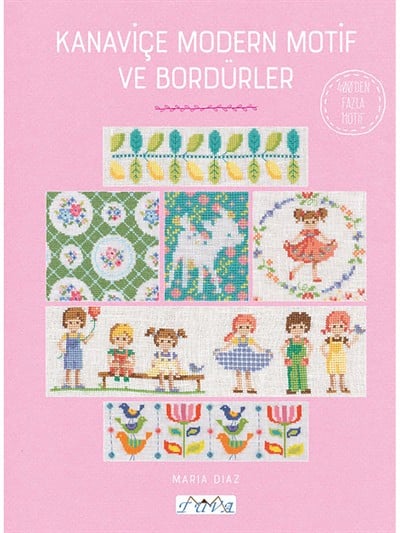 Cross Stitch Modern Motif and Borders Book