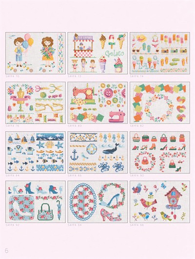 Cross Stitch Modern Motif and Borders Book