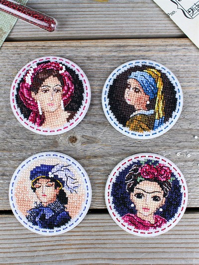 Felt Cross Stitch Kit - Women
