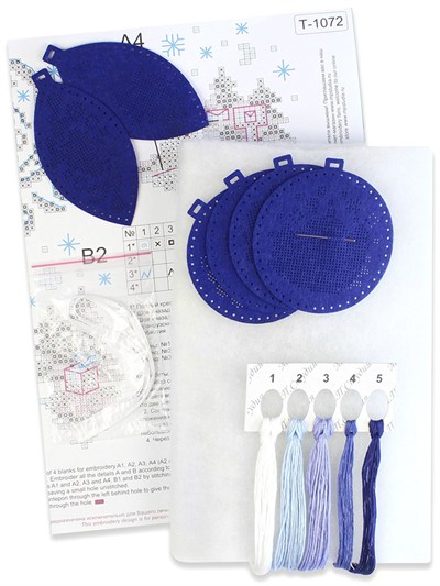 Felt Cross Stitch Kit - Yeni Year Toys