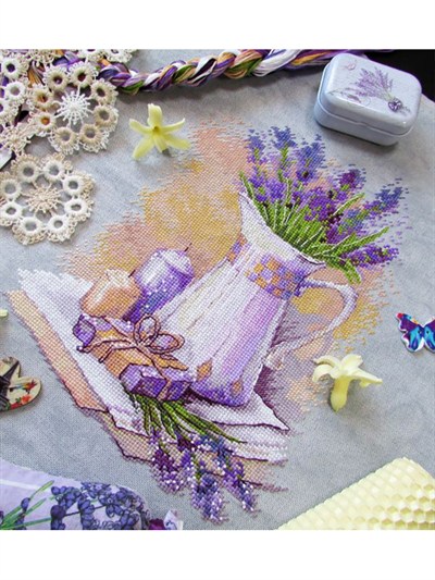 Lavender Cross Stitch Pattern (Electronic Version) - EVS-DS02