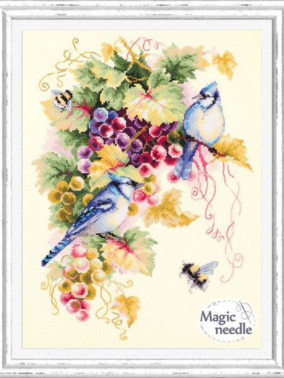 Magic Needle Alakarga ve Üzüm Kanaviçe Kiti - 130-022