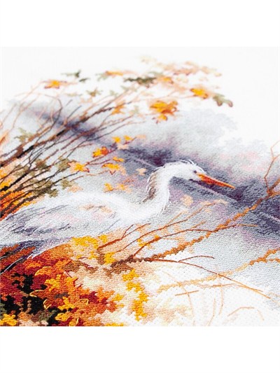 Magic Needle White Heron Cross Stitch Kit - 70-09