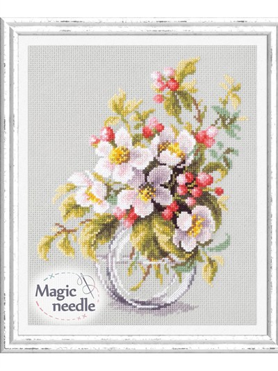 Magic Needle Çiçek Açan Elma Ağacı Kanaviçe Kiti - 100-011
