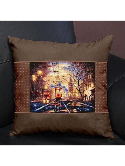 Magic Needle Night Tram Cross Stitch Kit - 350-760
