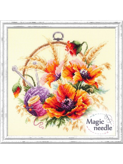 Magic Needle Набор для вышивания крестом «Маки для искусницы» - 100-123