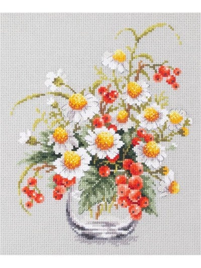 Magic Needle Papatya ve Kırmızı Frenk Üzümü Kanaviçe Kiti - 100-012