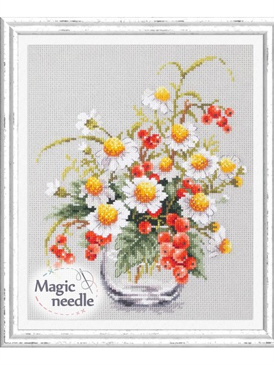 Magic Needle Papatya ve Kırmızı Frenk Üzümü Kanaviçe Kiti - 100-012