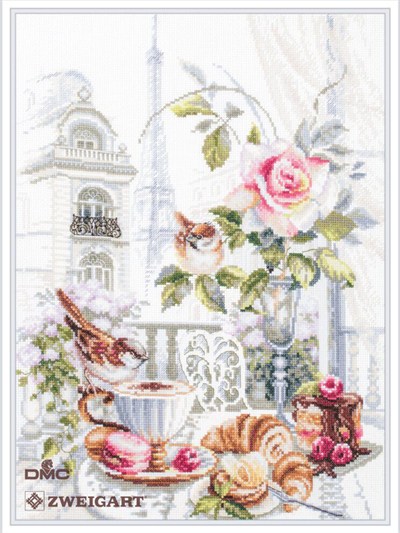 Magic Needle Parisian Morning Cross Stitch Kit - 328-558