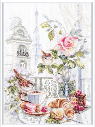 Magic Needle Parisian Morning Cross Stitch Kit - 328-558