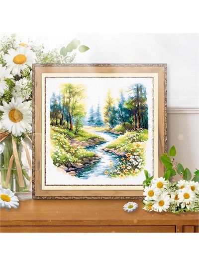 Magic Needle Babbling Brook Cross Stitch Kit - 70-12