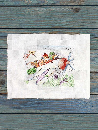 MP Studia Flying South Cross Stitch Kit (Aida, Threads & Chart Included) - M-1250