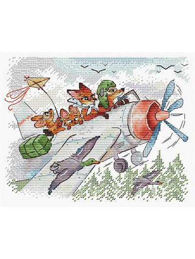 MP Studia Flying South Cross Stitch Kit (Aida, Threads & Chart Included) - M-1250