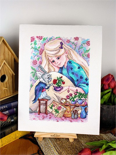 MP Studia Wonderland Cross Stitch Kit (Aida, Threads & Chart Included) - M-1255
