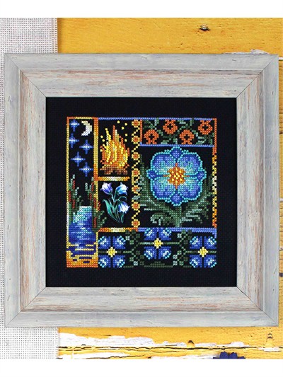 MP Studia Mini Sampler: Eğrelti Çiçeği Kanaviçe Kiti (Etamin, İplik ve Şema Dahil) - HB-942