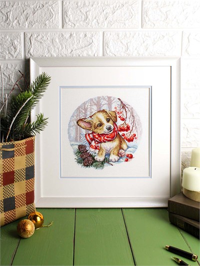MP Studia A Walk in the Forest Cross Stitch Kit (Aida, Threads & Chart Included) - HB-886