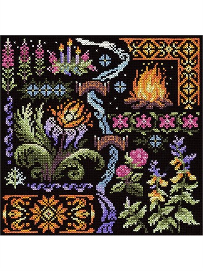 MP Studia Sampler: Ivan Kupala Night Cross Stitch Kit (Aida, Threads & Chart Included) - HB-890