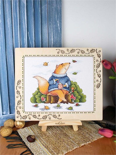 MP Studia Autumn Relax Cross Stitch Kit (Aida, Threads & Chart Included) - M-786