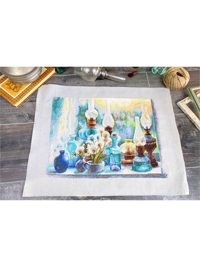MP Studia Summer Evening Cross Stitch Kit (Aida, Threads & Chart Included) - HB-903