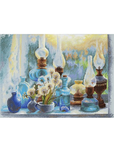 MP Studia Summer Evening Cross Stitch Kit (Aida, Threads & Chart Included) - HB-903