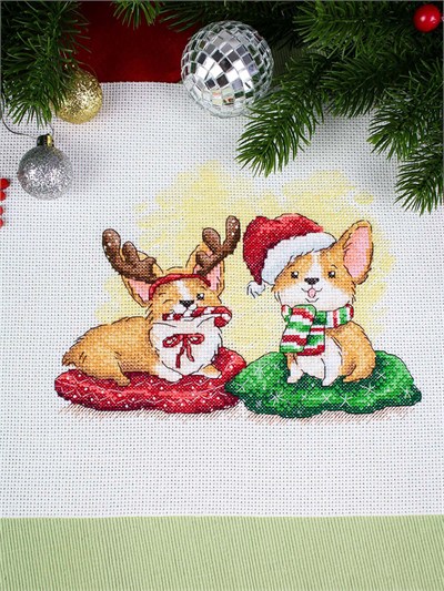 MP Studia Welcoming the New Year Cross Stitch Kit (Aida, Threads & Chart Included) - M-774
