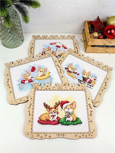MP Studia Welcoming the New Year Cross Stitch Kit (Aida, Threads & Chart Included) - M-774