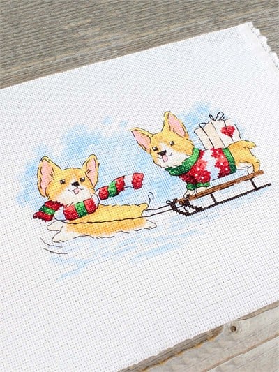 MP Studia We Will Be On Time Cross Stitch Kit (Aida, Threads & Chart Included) - M-775